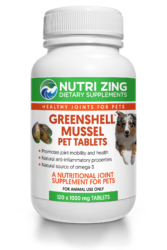 Nutri Zing Greenshell&trade; Mussel Pet Tablets